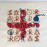 Jacques VILLEGLE, SATOR, 1997. Original screen print signed in pencil.