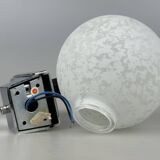 60s 70s Wall Lamp Globe Lamp Chrome & Glass German Space Age Design