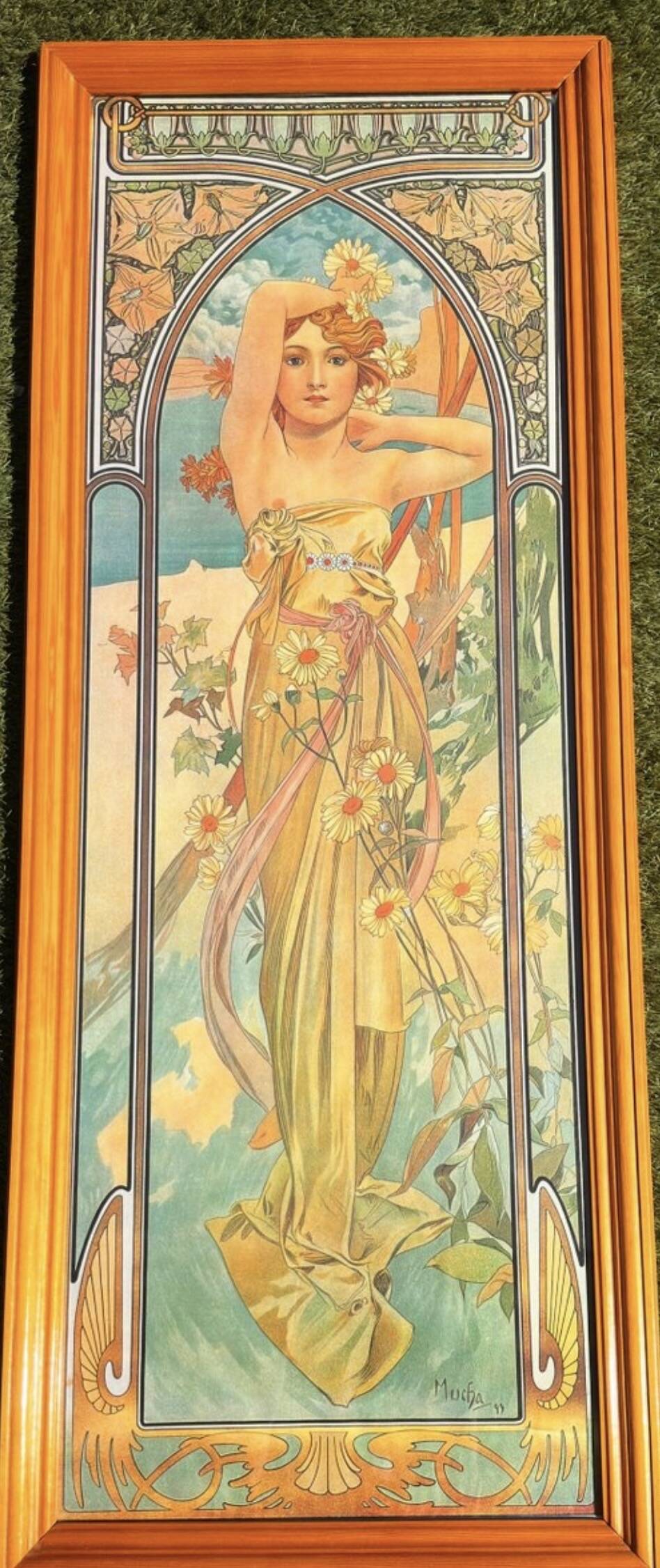 Alphonse Mucha "Les heures du jour" 1. Édition, impression pigmentaire d'archive