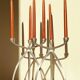 Aluminium tripod candle holders for De Bijenkorf, Netherlands 1970s