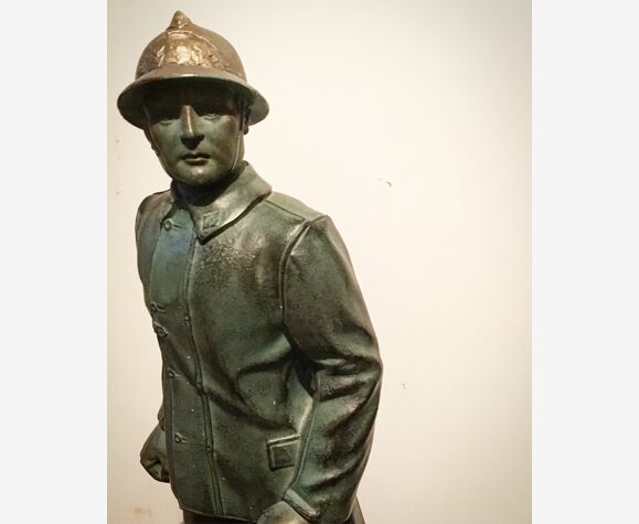 Statue Pompier en Bronze . Années 30 | Selency