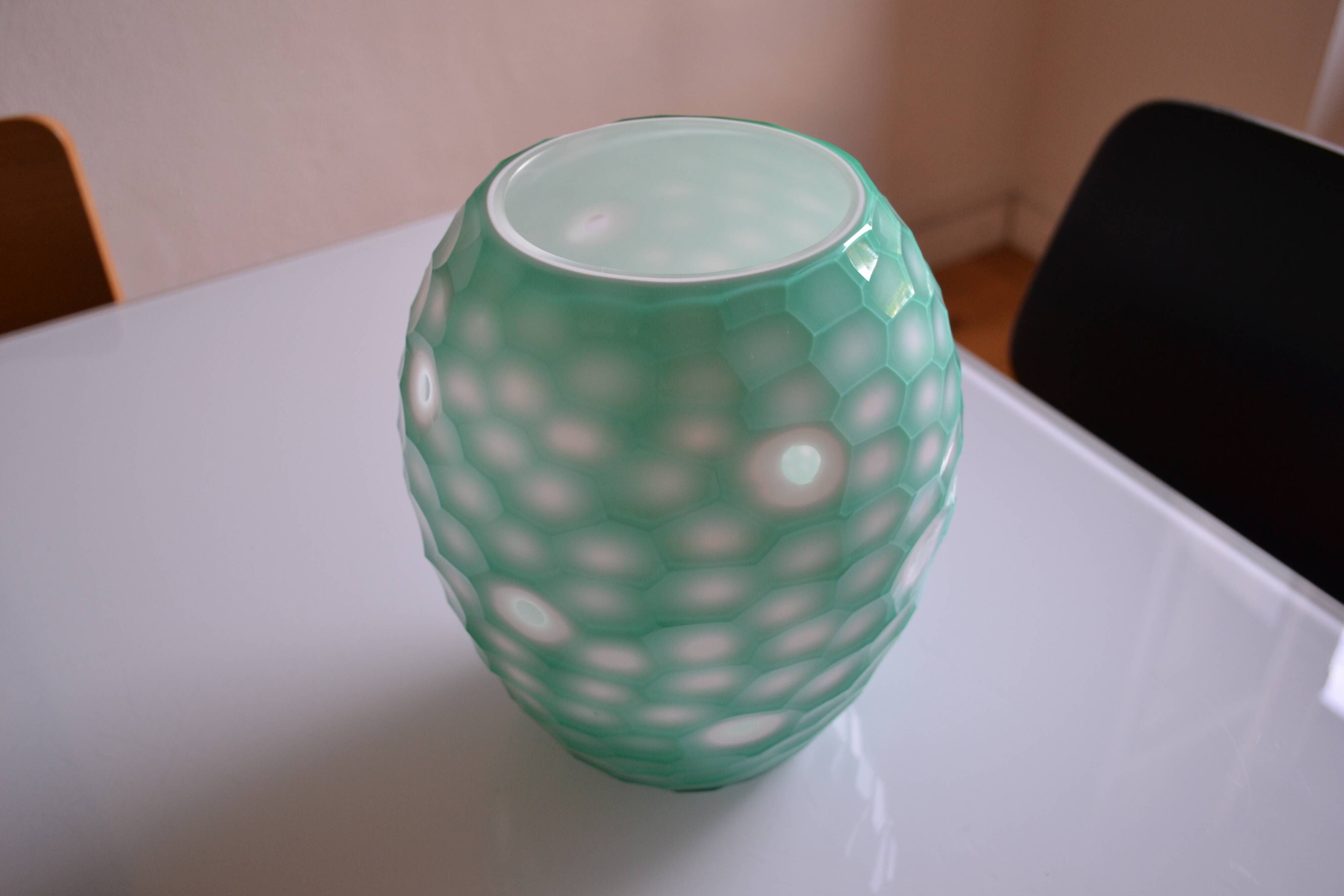 Celadon size multilayer glass vase