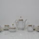 Set porcelaine pour thé ou café Carlsbad porcealin par la société Epiag D.F., vers 1960.