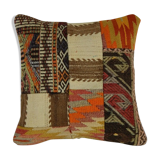 Vintage turkish kilim pillow (40 x 40 cm)