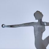 Metal jewelry holder Art Deco style bathroom decor