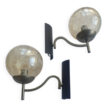 Paire d'appliques murales anciennes