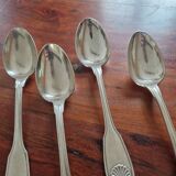 Christofle - Set of 4 Vendôme table spoons in silver-plated metal