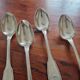 Christofle - Set of 4 Vendôme table spoons in silver-plated metal