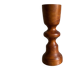 Turned wooden candle holder