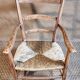 Antique country mulched armchair