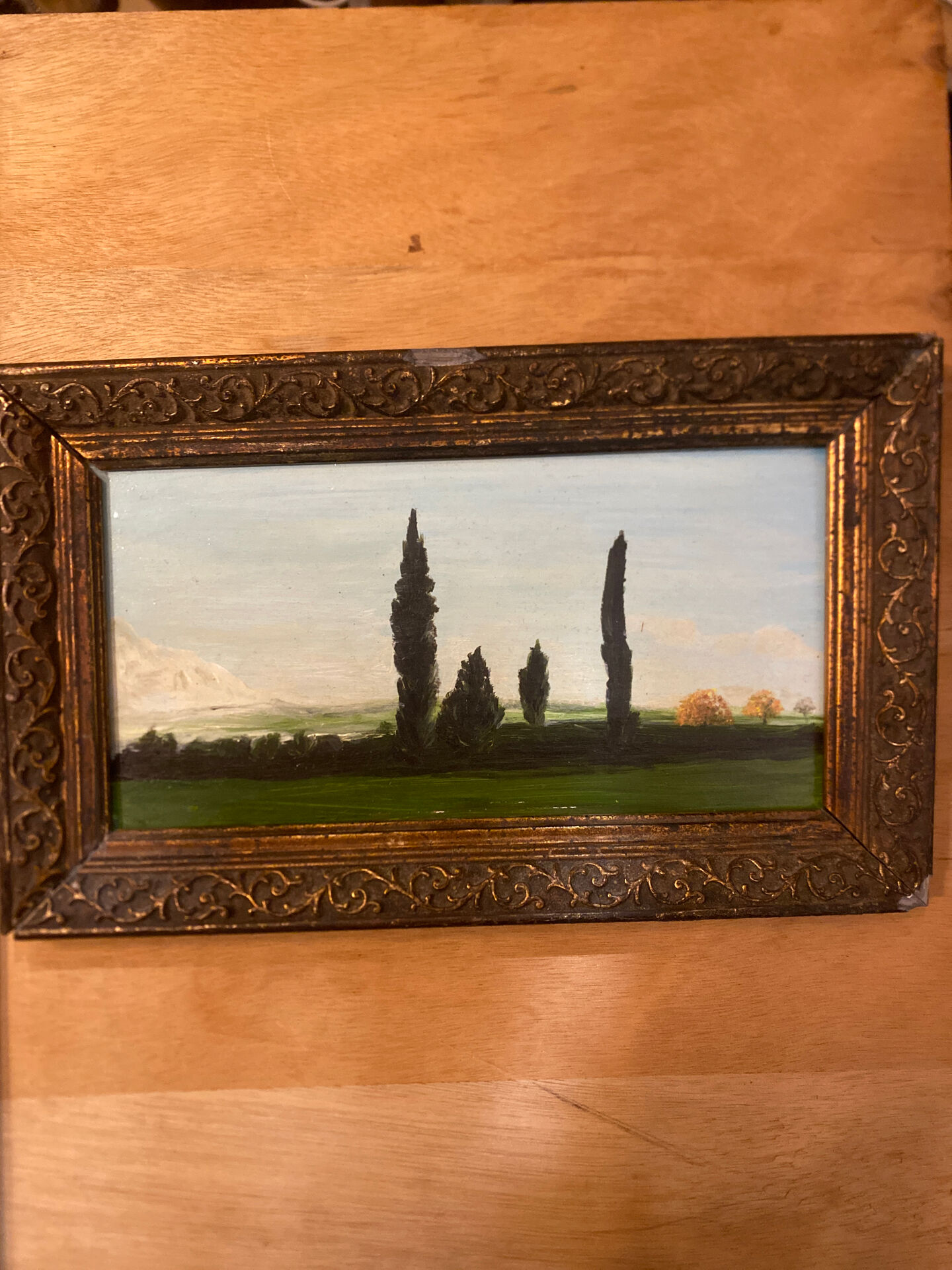 Landscape oil painting - French artist