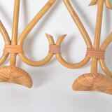 Portemanteau double en rotin