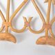 Double rattan coat rack