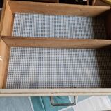 Old two compartment drawer