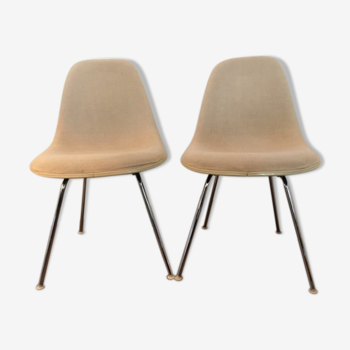 Chaises dsx fibre & hopsak Charles & Ray Eames pour Herman Miller 1972