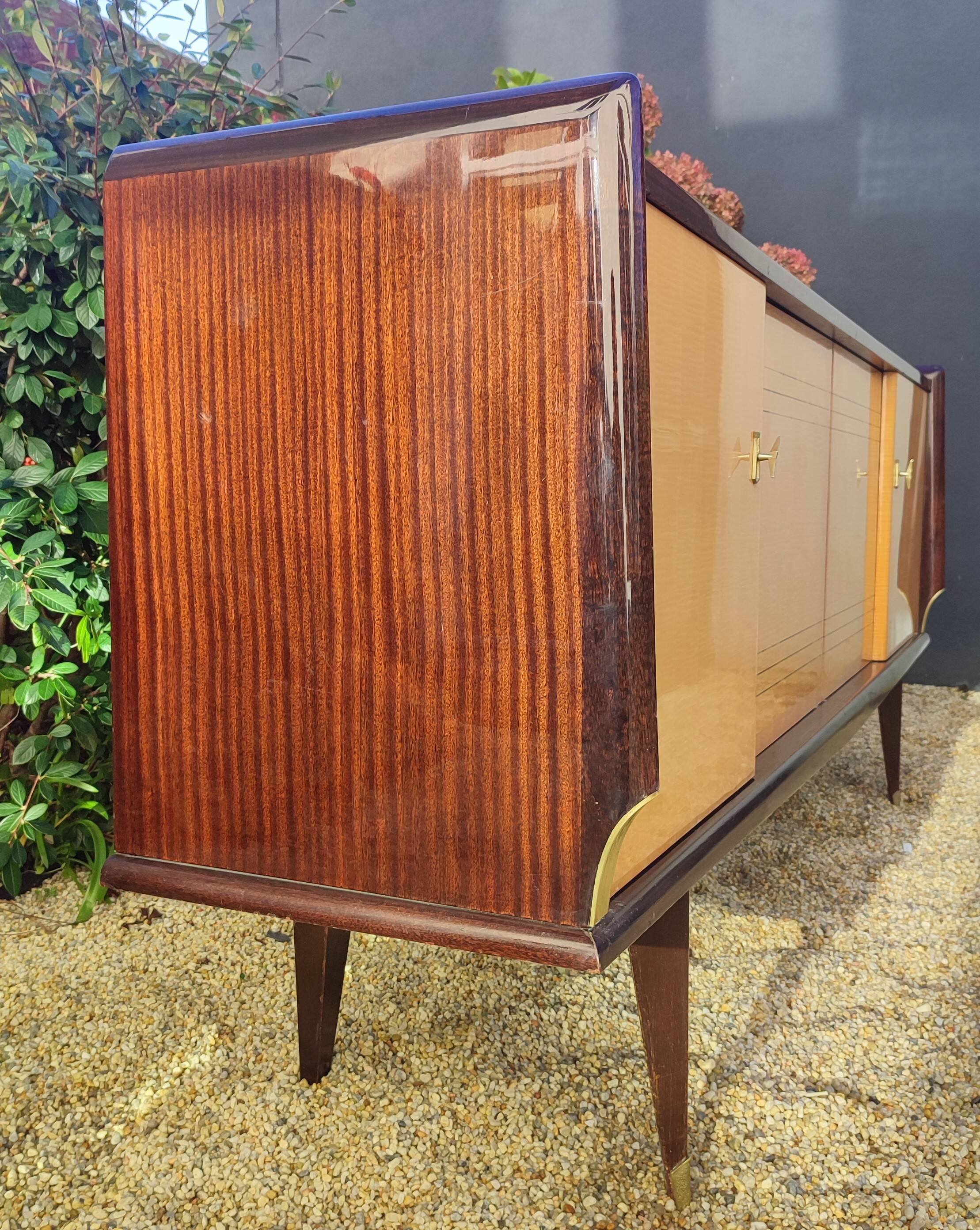 Enfilade buffet with 4 doors - French Mid-Century Luxury Design from the 50s-60s