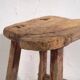 Antique stool in wabi-sabi style (c.1900) #9