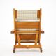 Hans J. Wegner Oak Reclining Lounge Chair Model AP71, Denmark 1968