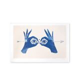 Original risograph "I see you" A4