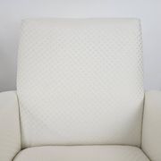 Italian armchairs from the 1950s in cream fabric with iron legs.