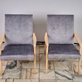 Paire de fauteuils conçus par J. Jiroutek, TON Tchécoslovaquie, années 1960, Vintage