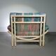 Large bamboo / rattan love seat 80's