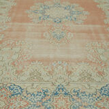 Handmade Oriental Contemporary 1980s 291 cm x 414 cm Beige Wool Carpet