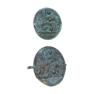 Enseigne plaque double