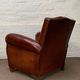 A Beautiful French Leather Club Chair, Moustache Model Circa 1950's