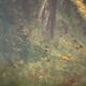 Cottage in the woods, oil on canvas signed
