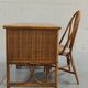 Bureau et chaise en bambou et rotin