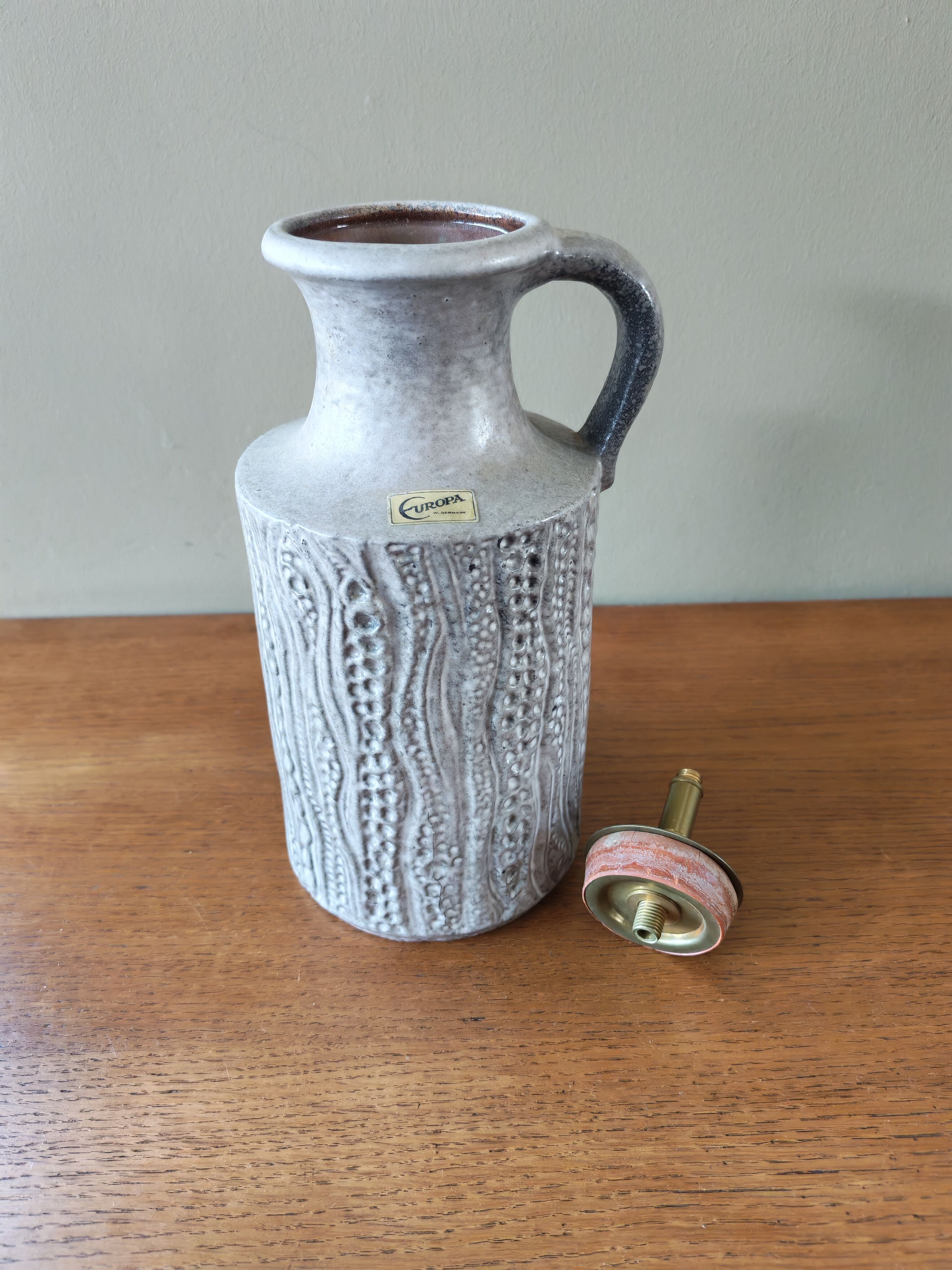 Vintage ceramic lamp base or vase
