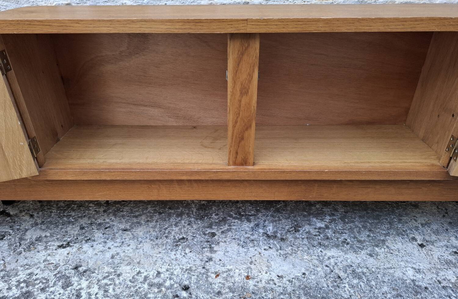 Low oak sideboard