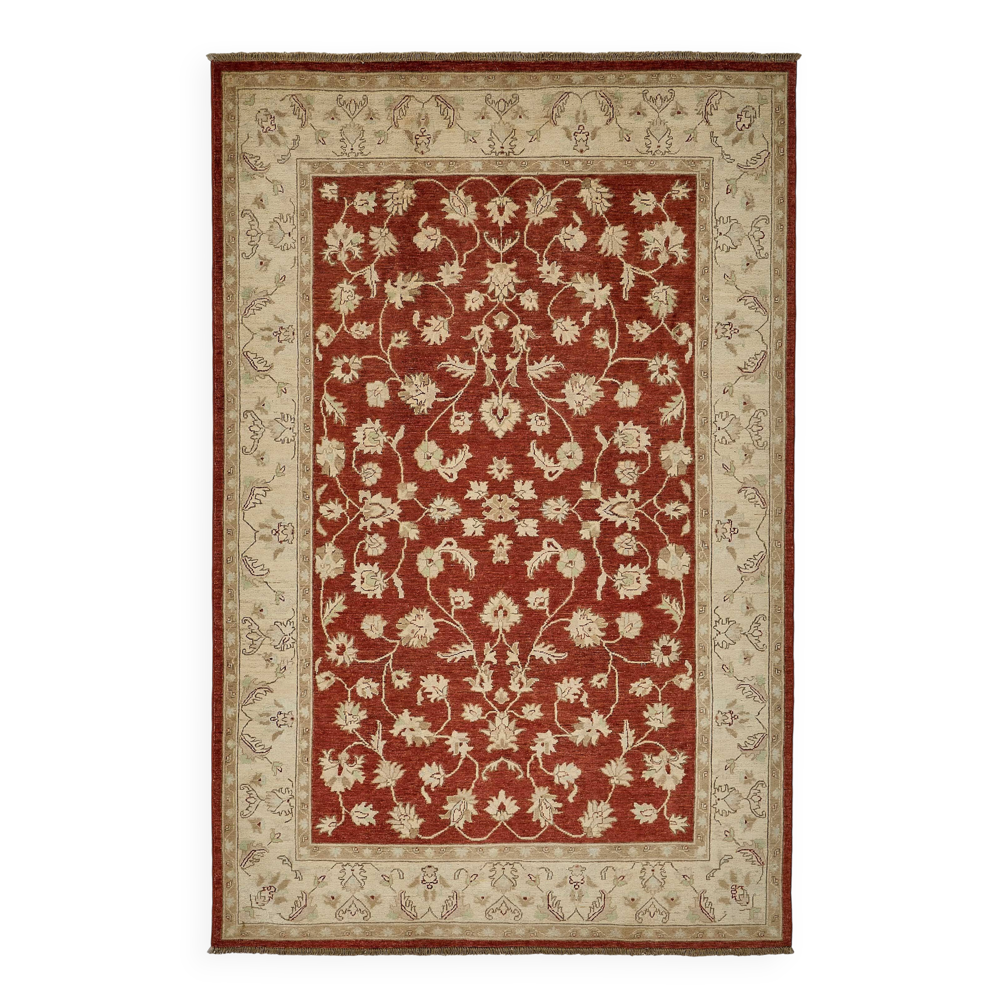 Turkish Handknotted Wool Oushak Rug 176 cm x 276 cm