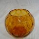 Vase ball vintage yellow years glass 60