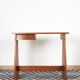 Elegant small teak desk, with drawer, 1960s.