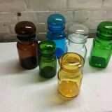 Lot of 6 vintage glass jars