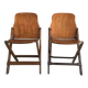 Pair of folding US chairs 2nd World War American Seating co Grand Rapids - 1940