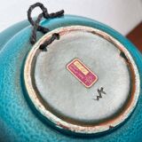 Mid-century modern ceramic wall plate by Wilhelm Kagel, German, 1960s.