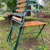 Old folding patio garden chairs