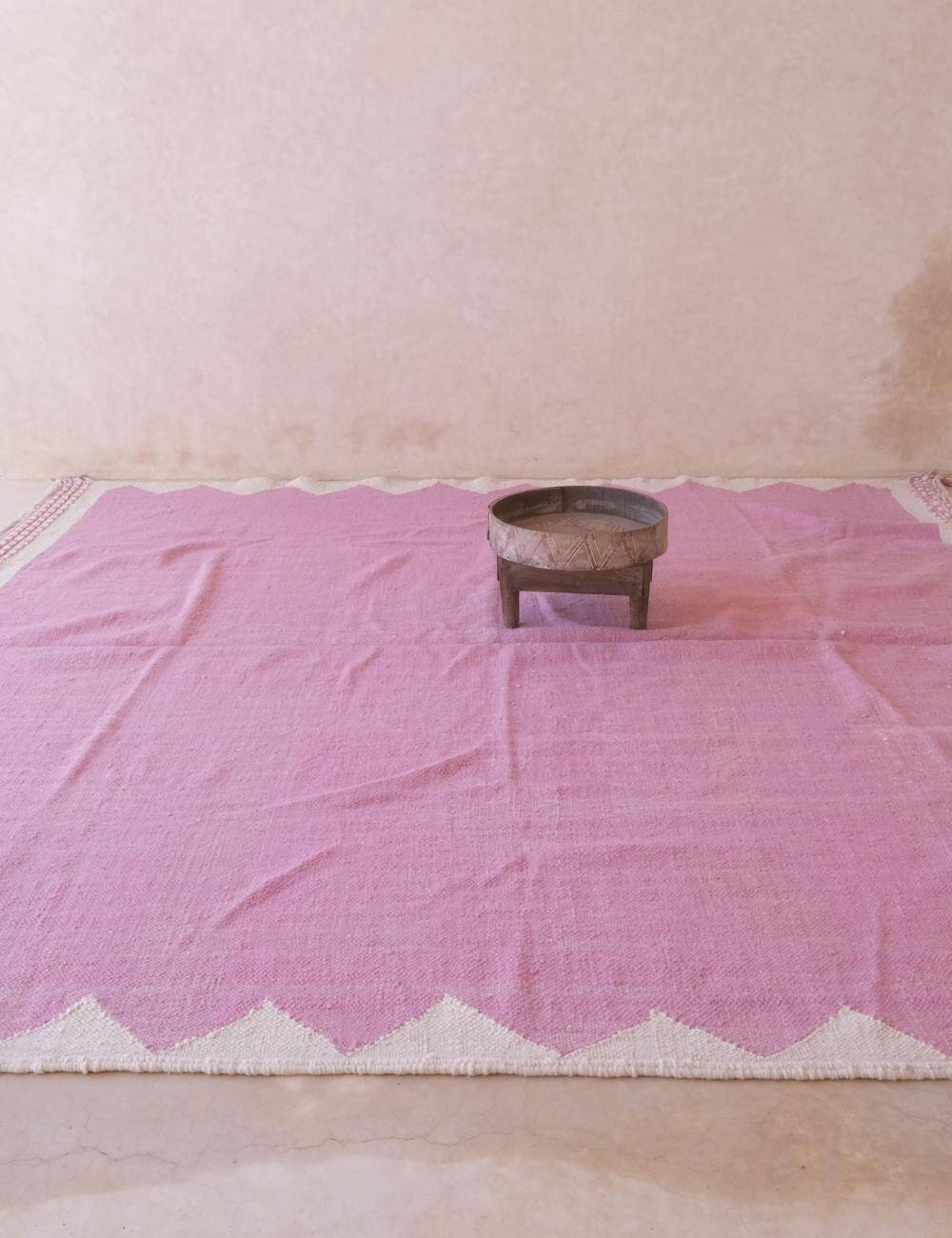 Pink Kilim Rug - 292 x 286 cm