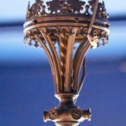 Large Antique Metal Chandelier