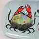 Dish and sausage fish crustaceans earthenware Pornic Bernard Serraz design 60s