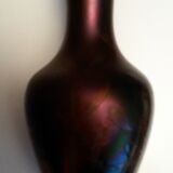 Old ceramic vase enamelled Cannes