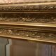 Miroir étain vintage cadre doré