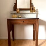 Old art deco wooden dressing table