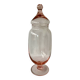 Bocal / Bonbonnière verre rose pale H30cm