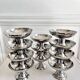 10 vintage stainless steel cups