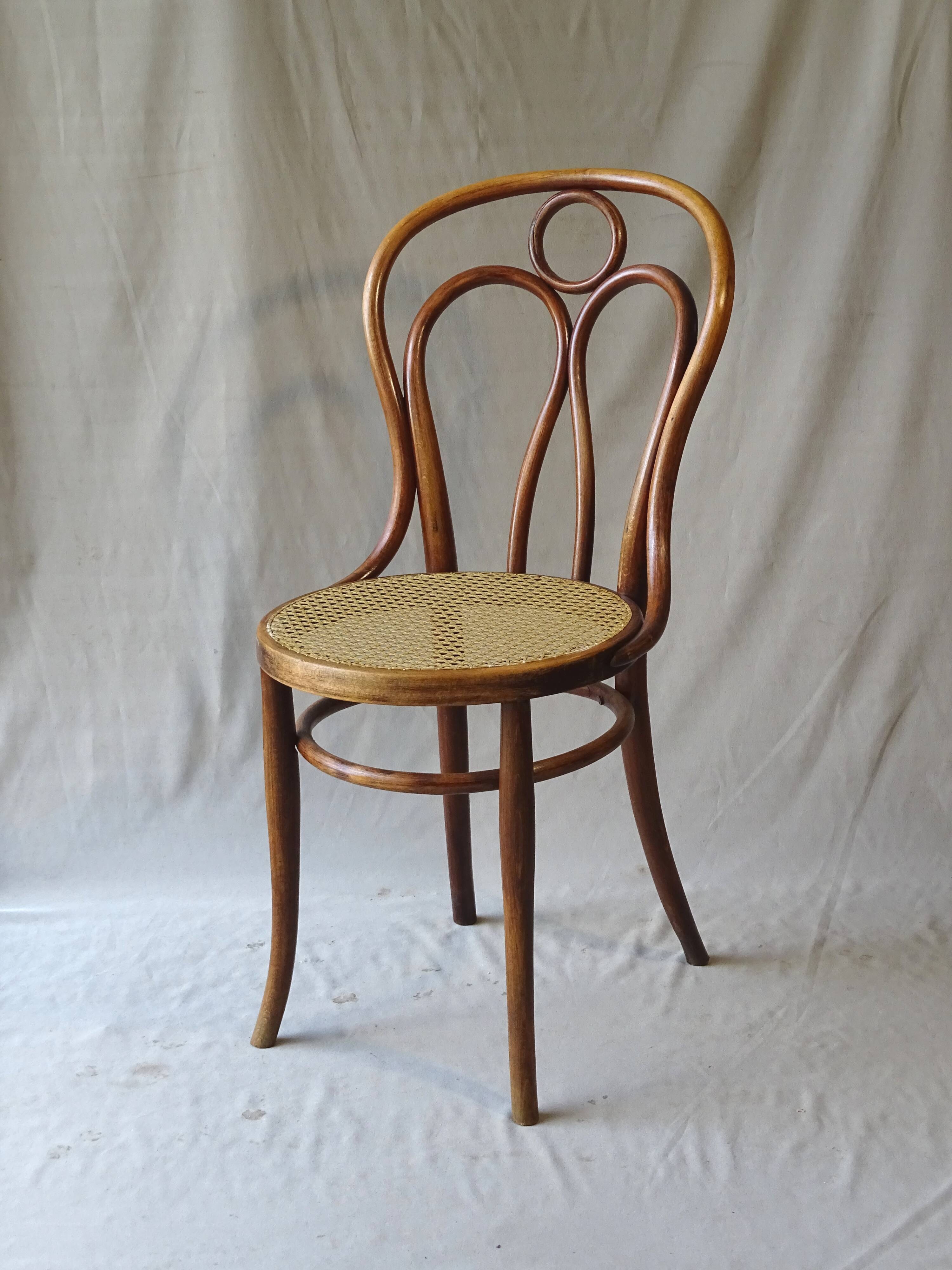 Canned bistro chair Kohn N°36 1890