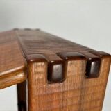 Wooden Stools attributed to Giuseppe Rivadossi for Officina Rivadossi, Italy, 1970s, Set of 2